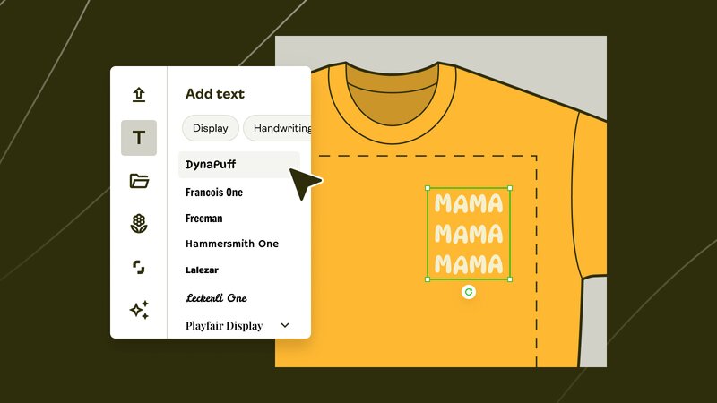 Design considerations for specialty print placements in the Product Creator