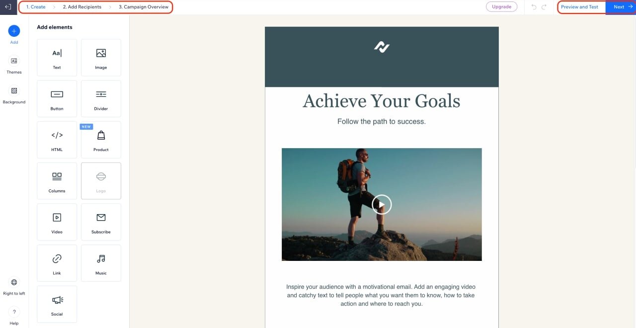 Wix - Email Template Editing
