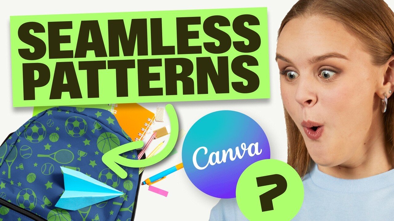 How to Make Seamless Patterns in #Canva (Perfect For POD)