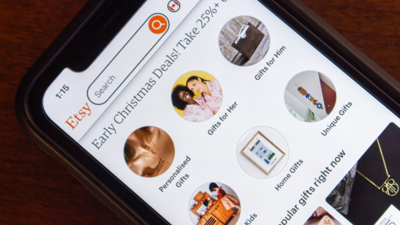 A step-by-step guide on using Etsy to sell handmade items, featuring screenshots and tips for successful listings.