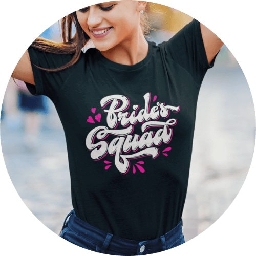 Create eye-catching bachelorette party shirts