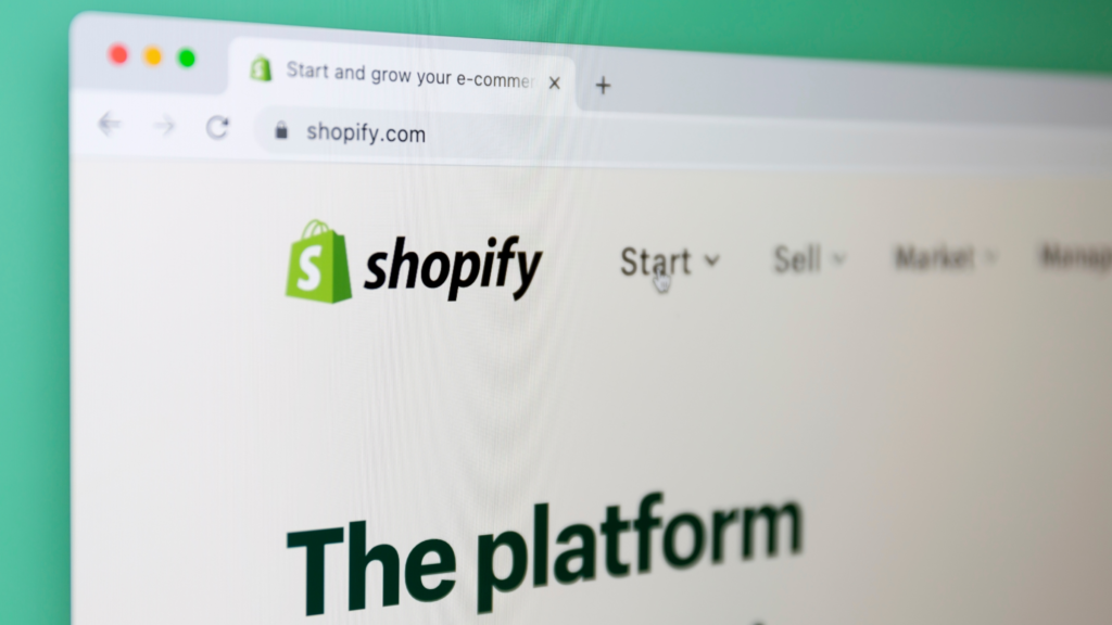 A Shopify platform showcasing an opportunity to sell socks online.