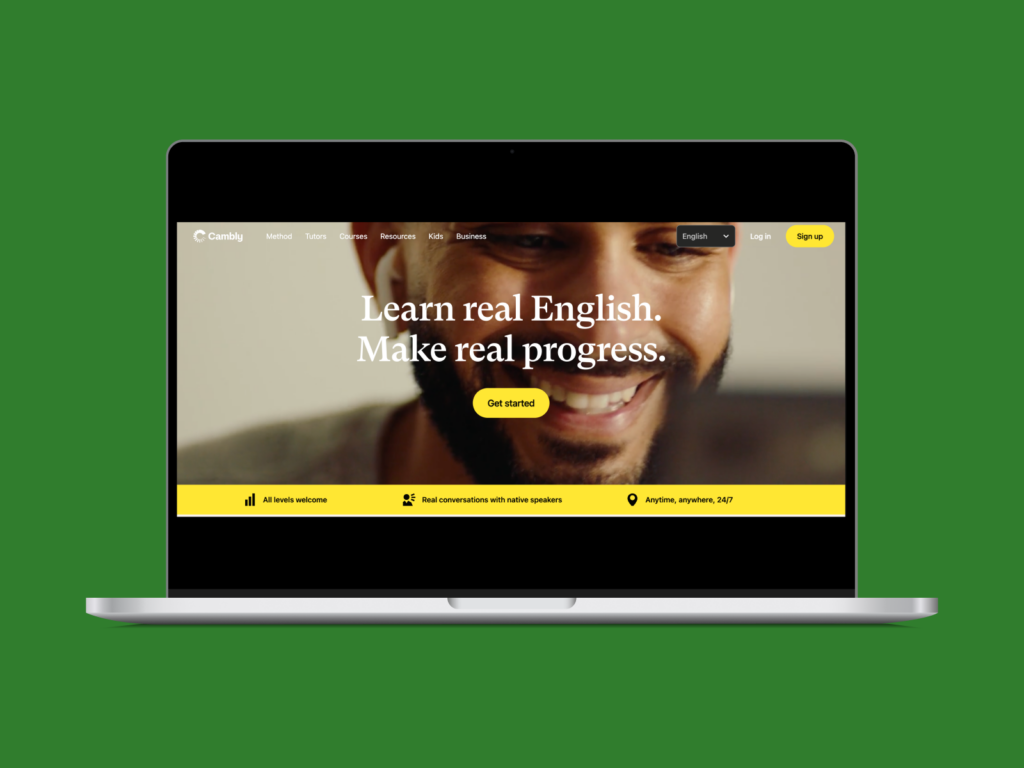 Cambly page.