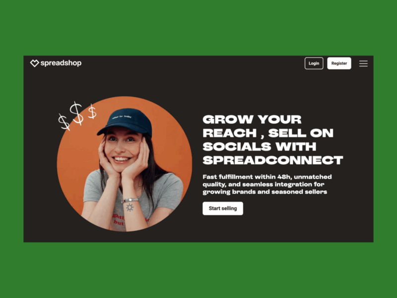 A screenshot of the SPOD landing page.
