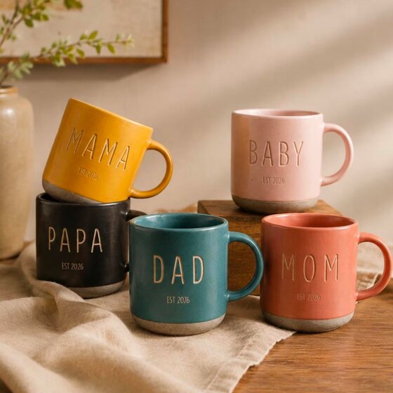 A patterned mug