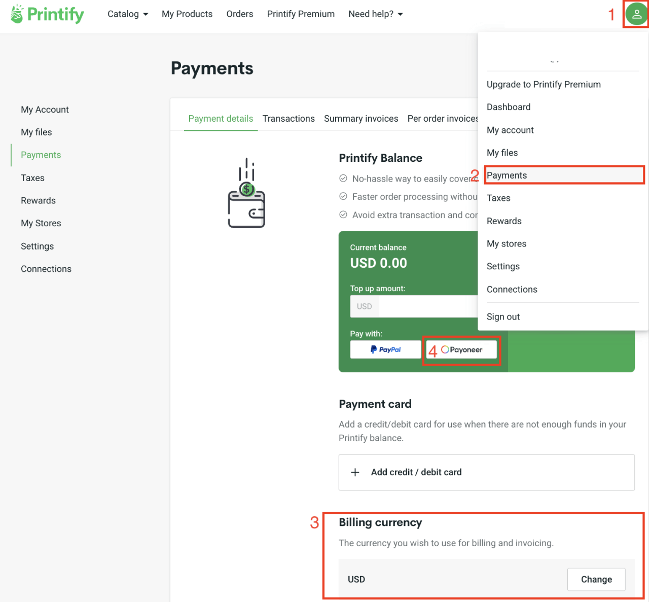Set Up Payoneer With Printify