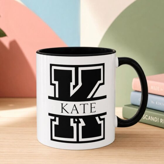 A patterned mug