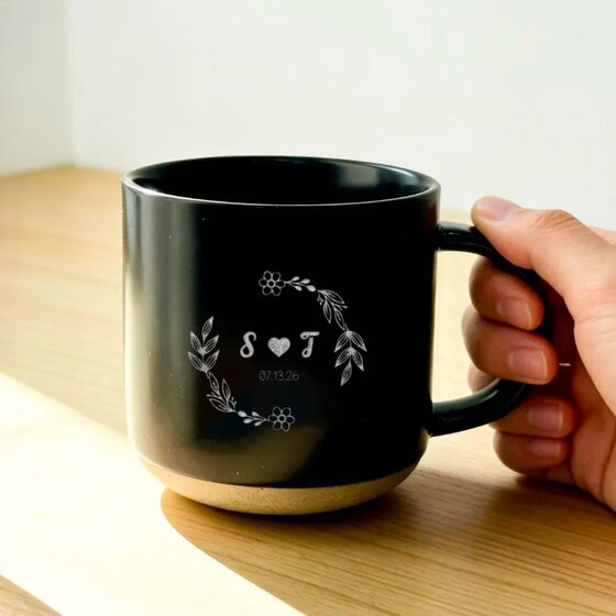 A patterned mug