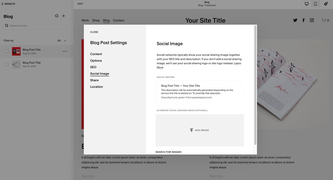 Squarespace Blog