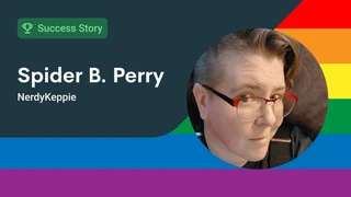 From kippahs to capybaras, how Spider of NerdyKeppie shows up for the LGBTQIA+ community