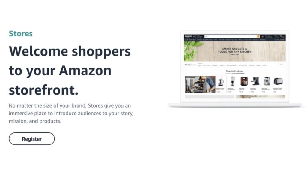 Amazon Storefront home page.