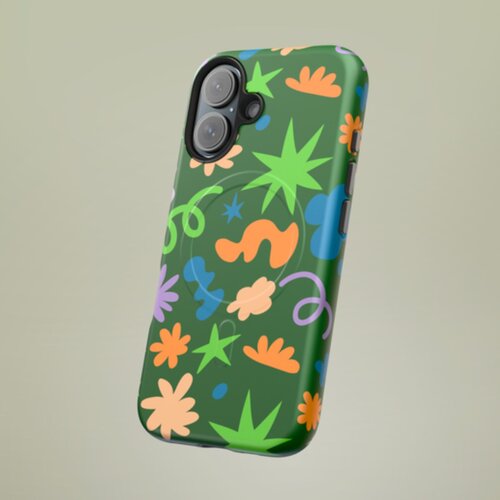 Abstract noodle art custom phone case.