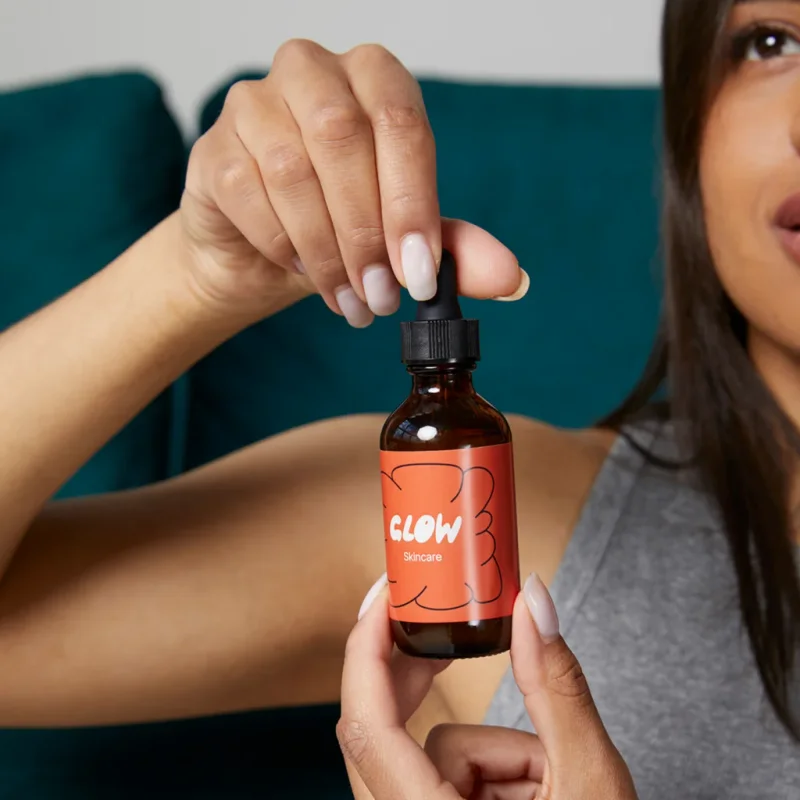 A mockup image of a custom beauty product as an example of a trending product to sell online.