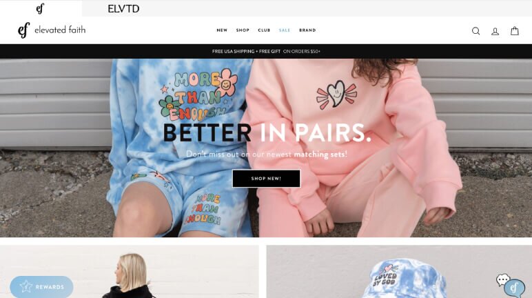 Successful Shopify T-Shirt Store - Elevated Faith