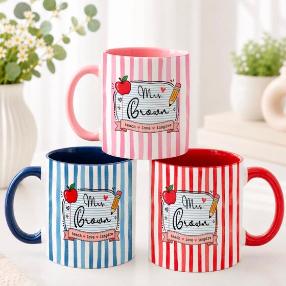 A patterned mug