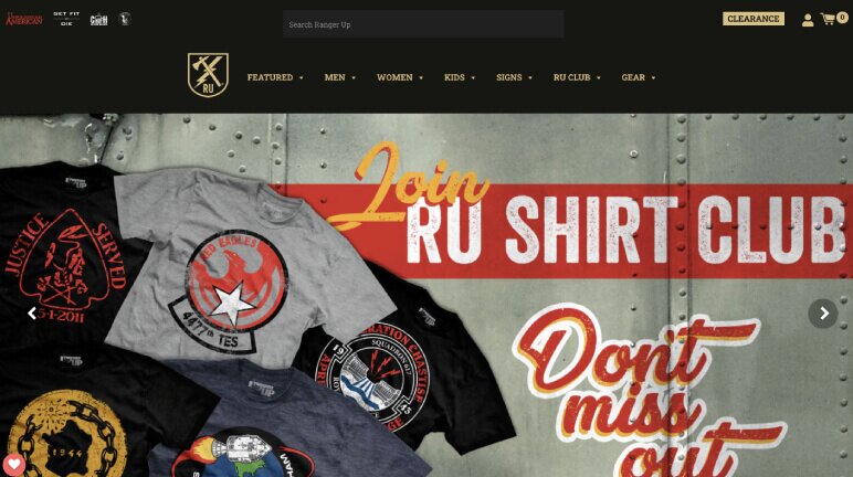 Successful Shopify T-Shirt Store - Ranger Up