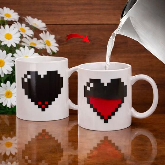 A patterned mug
