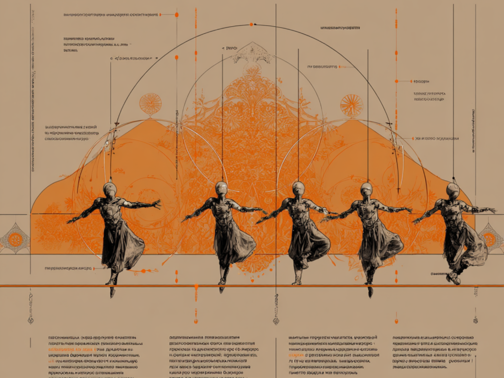 A colorful poster showcasing various types of dancers in dynamic poses, highlighting their unique styles and movements.