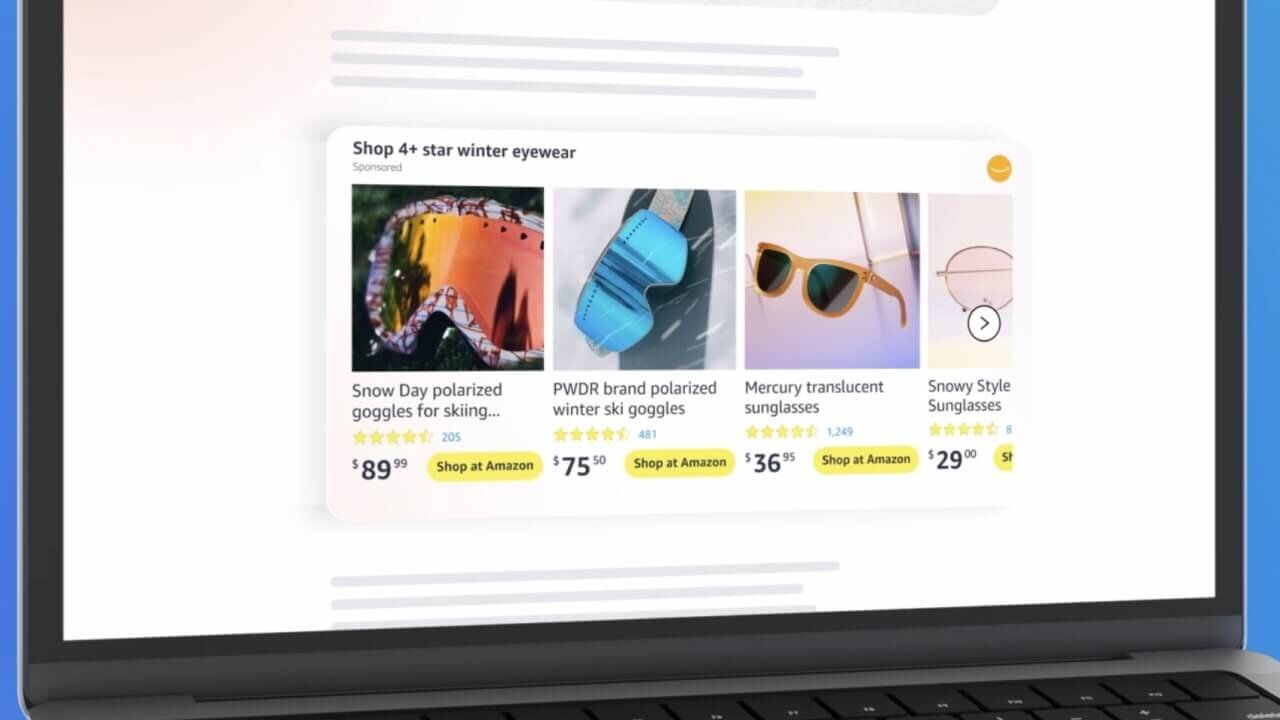 An example of Amazon's Sponsored Products showing up in the middle of a blog article.