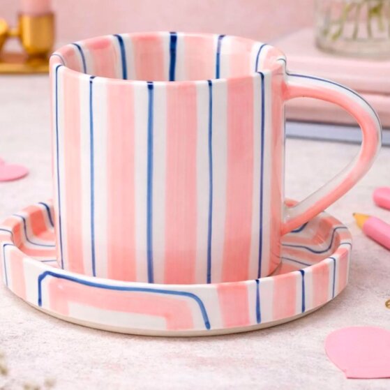 A patterned mug