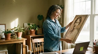 How to use AI filters to sell nostalgic canvas prints