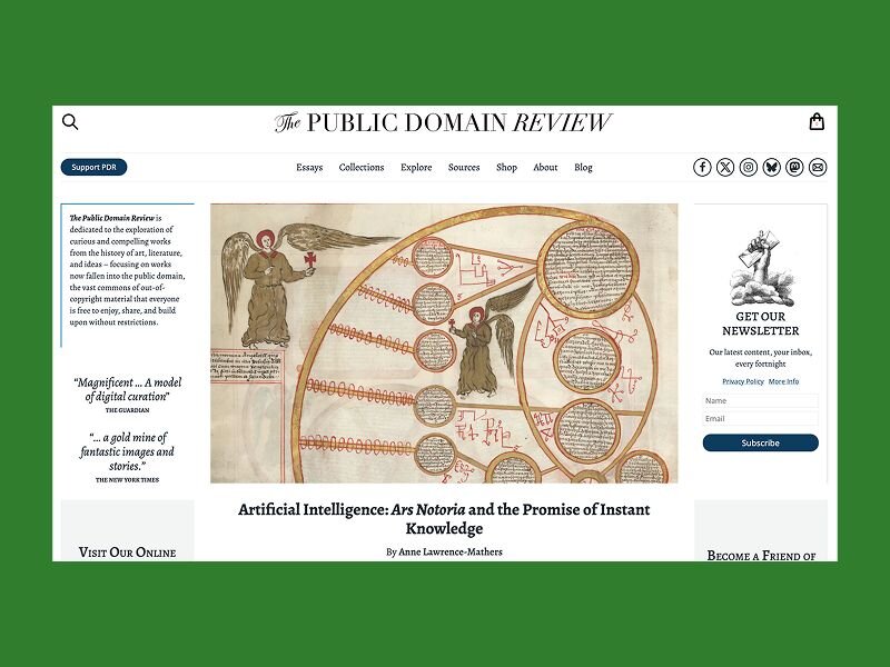 A screenshot of a website