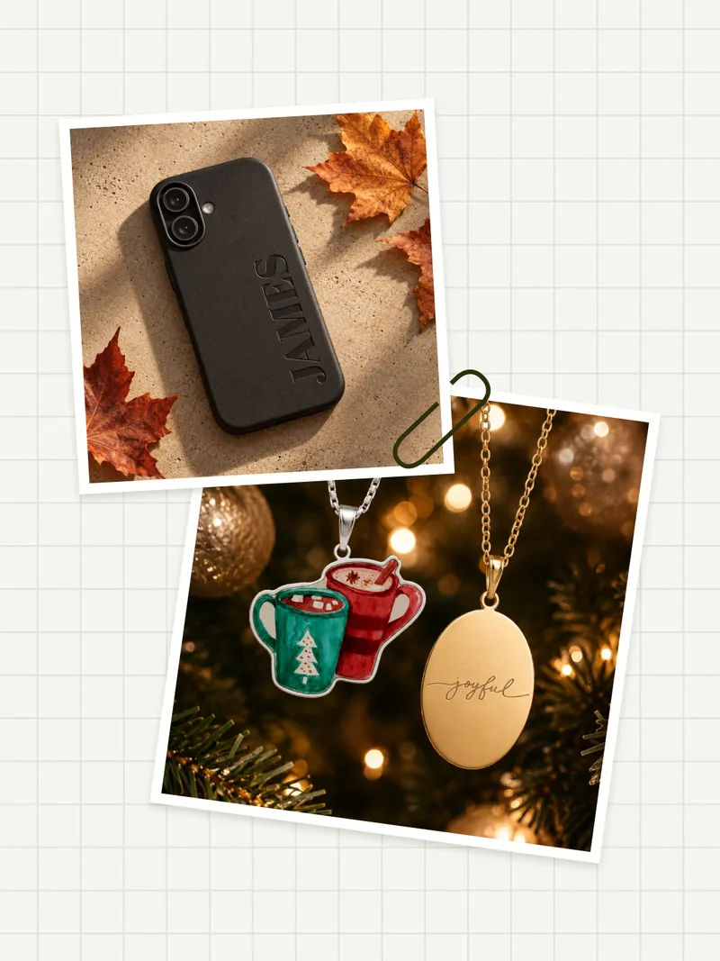 Engraved drinkware and keepsakes