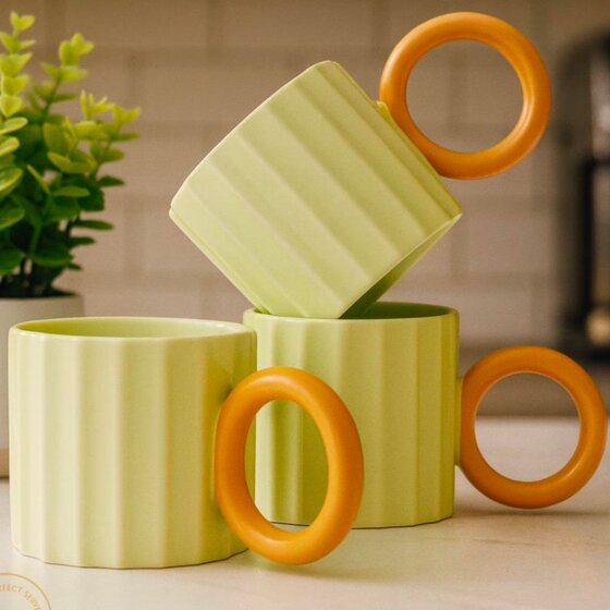 A patterned mug