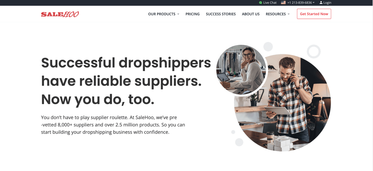 Best Dropshipping Websites - SaleHoo
