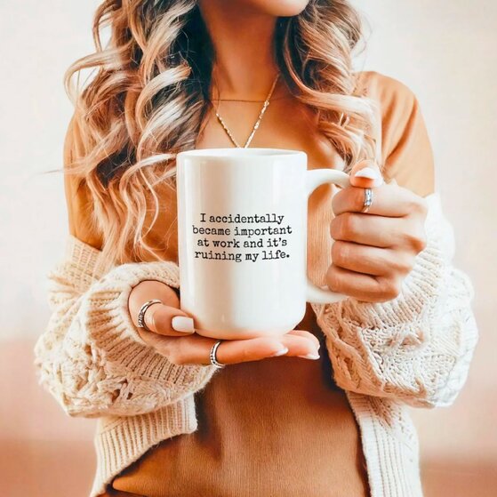 A patterned mug