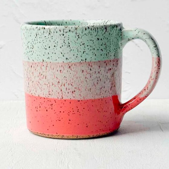 A patterned mug