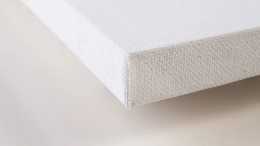 A corner of a canva.
