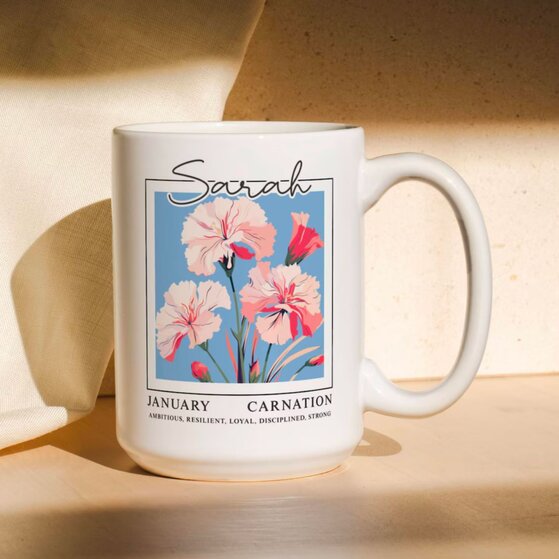 A patterned mug