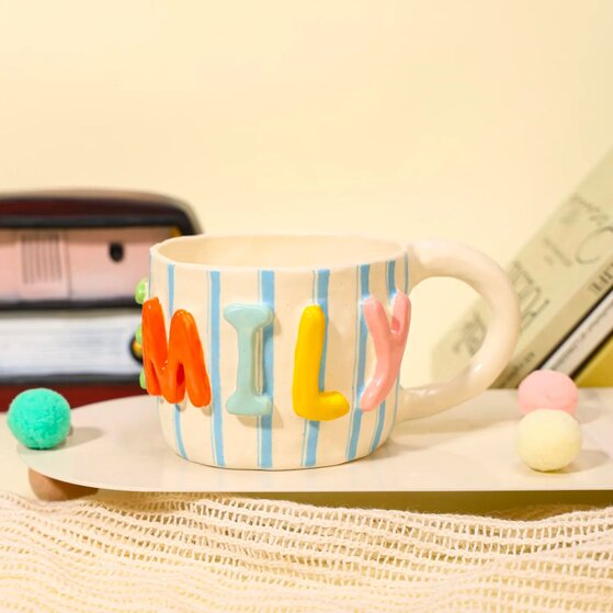 A patterned mug