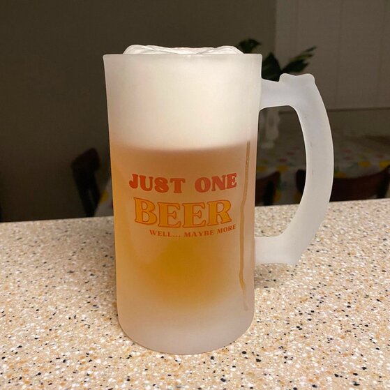 A patterned mug