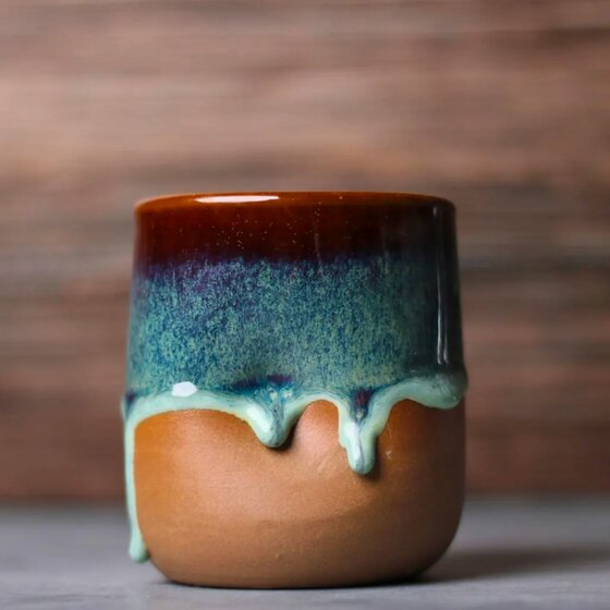 A patterned mug