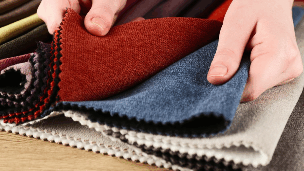 A few different pieces of polyester.