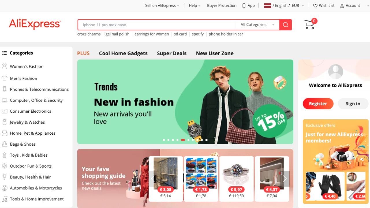 Top 15 Dropshipping Suppliers for Starting an Online Business - AliExpress