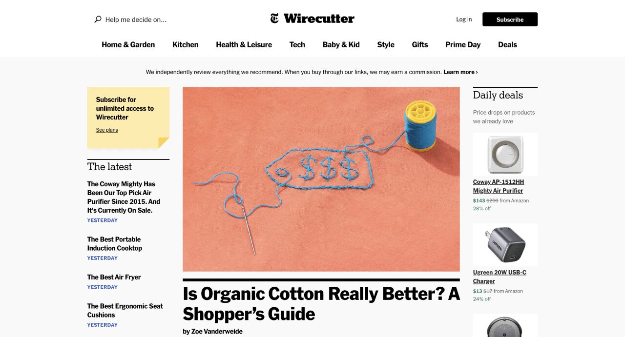 Successful Affiliate Marketing Businesses - Wirecutter