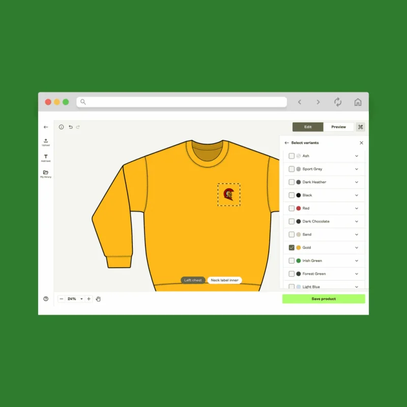 A screenshot mockup of Printfy’s Product Creator.
