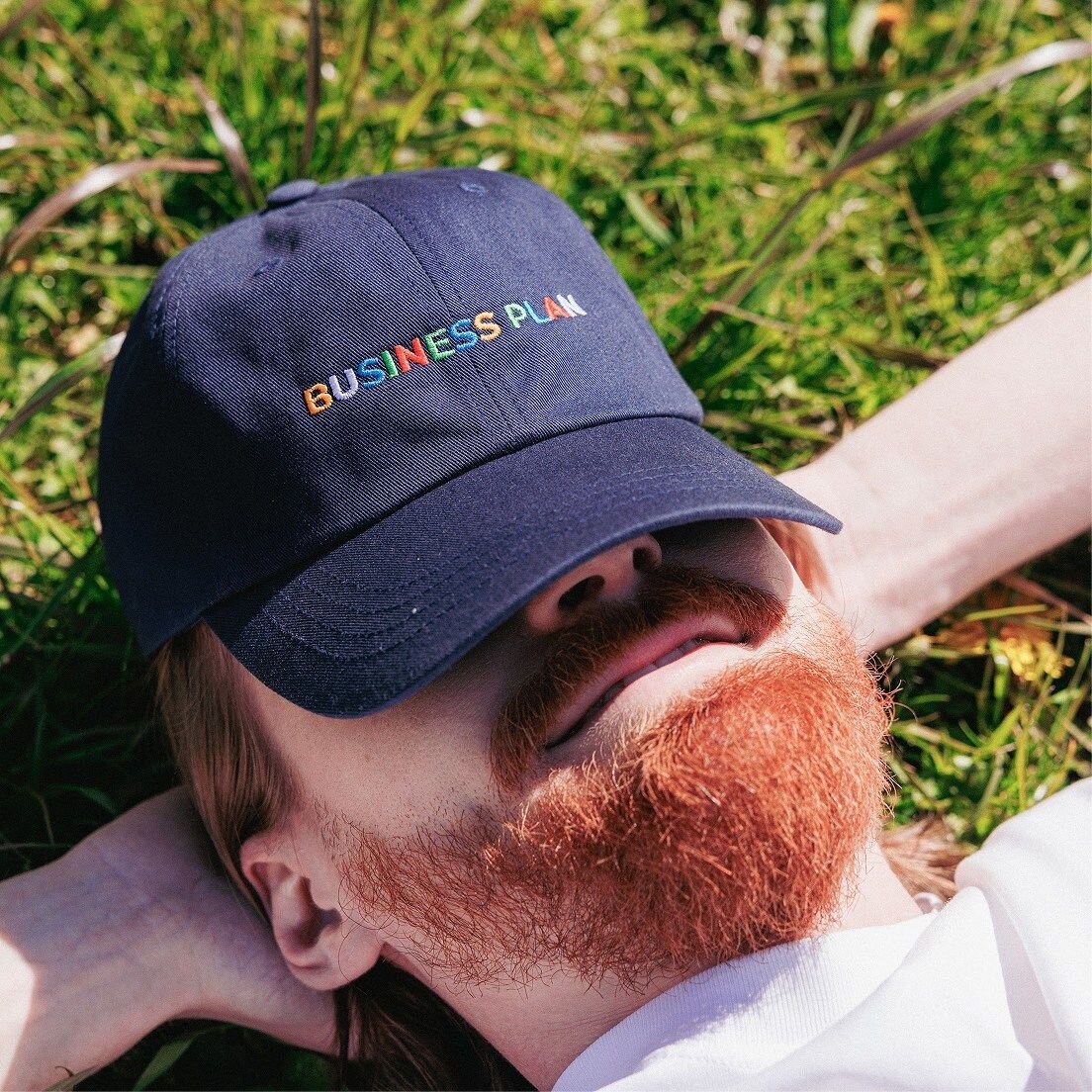 Person wearing custom hat