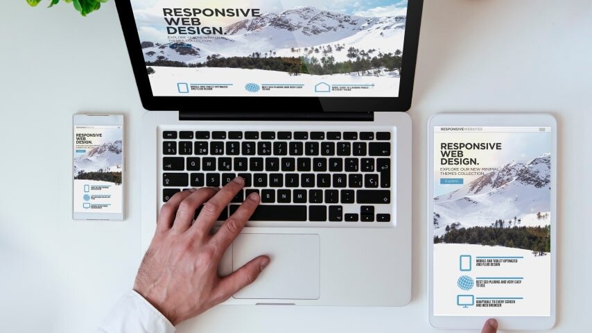An example of responsive design for better ranking results for a Shopify store.