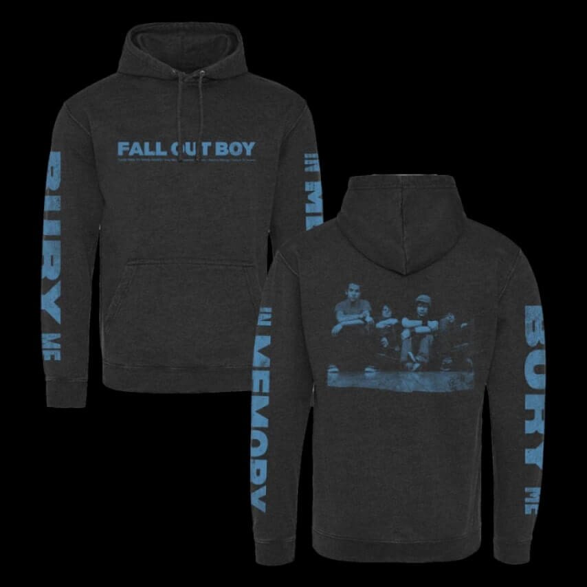 Fall Out Boy's band hoodie.