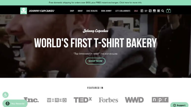 Successful Shopify T-Shirt Store - Johnny Cupcakes