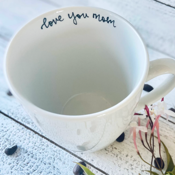 A patterned mug