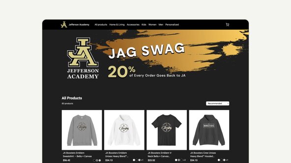 Jefferson Academy school store screenshot