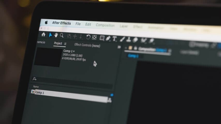 Adobe After Effects interface photo.