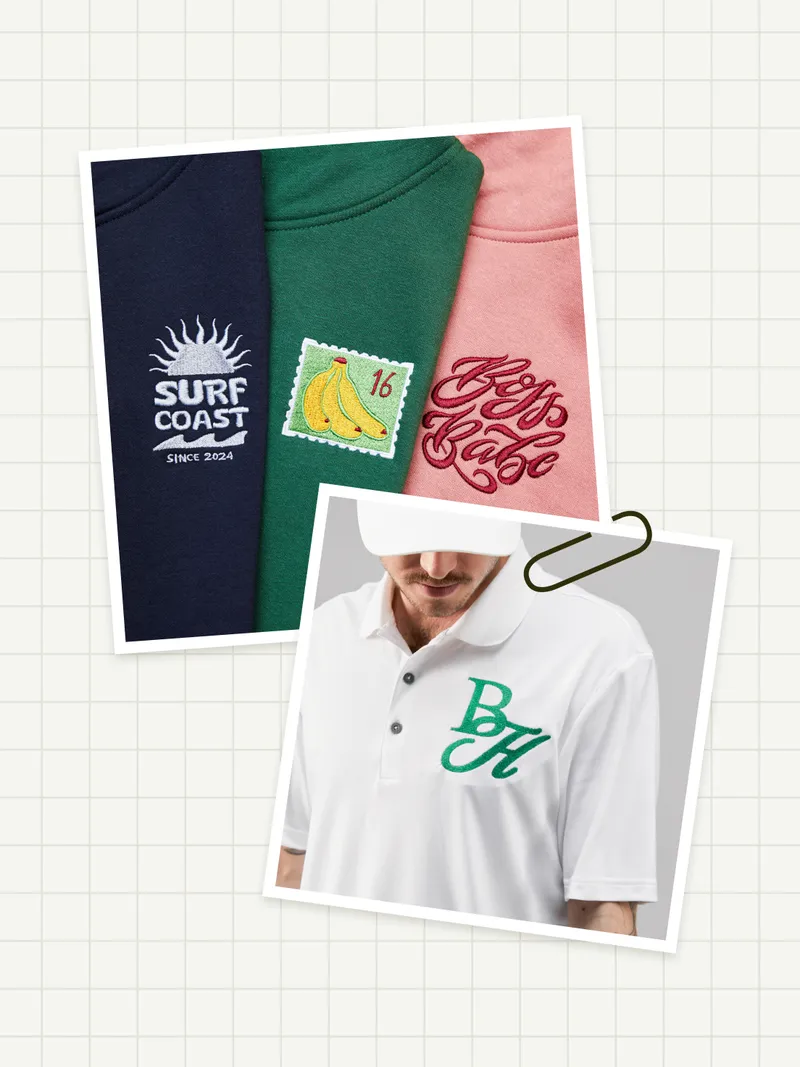 Embroidered apparel and accessories