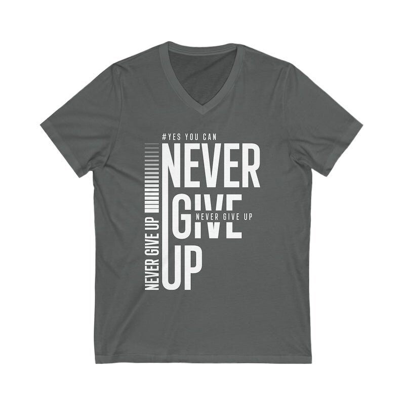 Unisex Jersey Short Sleeve V-Neck Tee