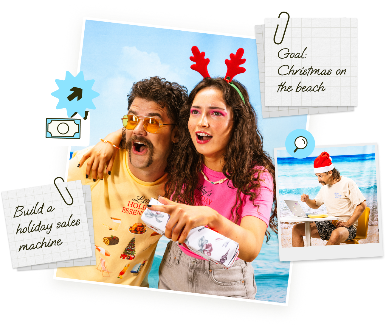 Holiday hub collage